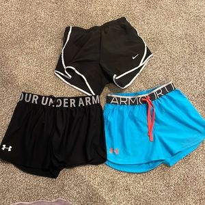 Bundled girls athletic shorts